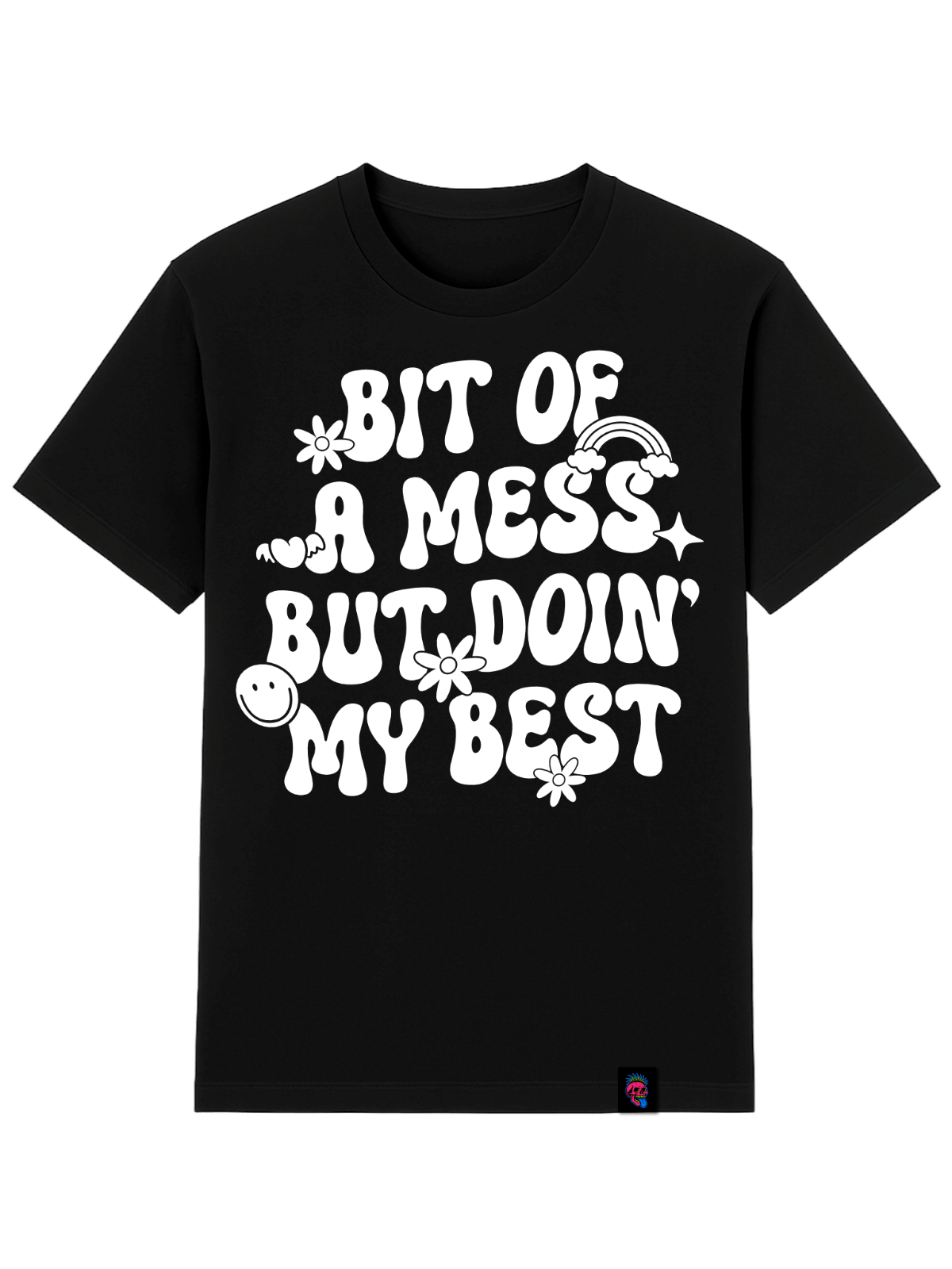 Bit Of A Mess Graphic Tee - Softfeel Heavyweight Organic Cotton - SourThreadz Premium Drop