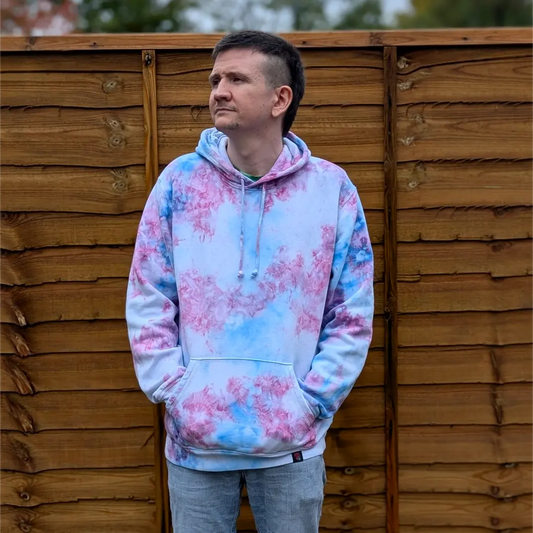 Cotton Candy Organic Tie-Dye Hoodie/Sweatshirt | Handmade by SourThreadz