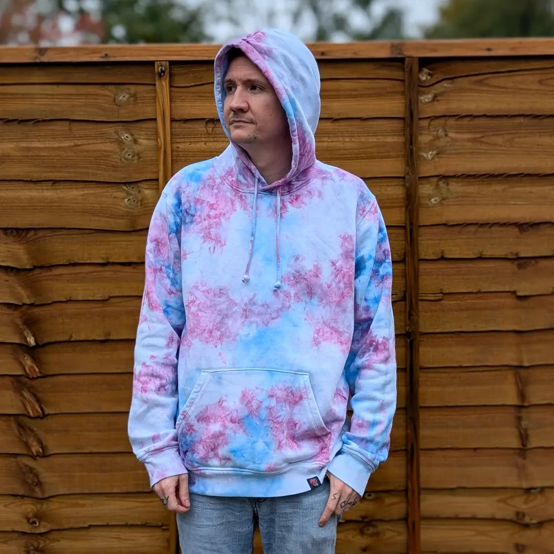 Cotton Candy Organic Tie-Dye Hoodie/Sweatshirt | Handmade by SourThreadz