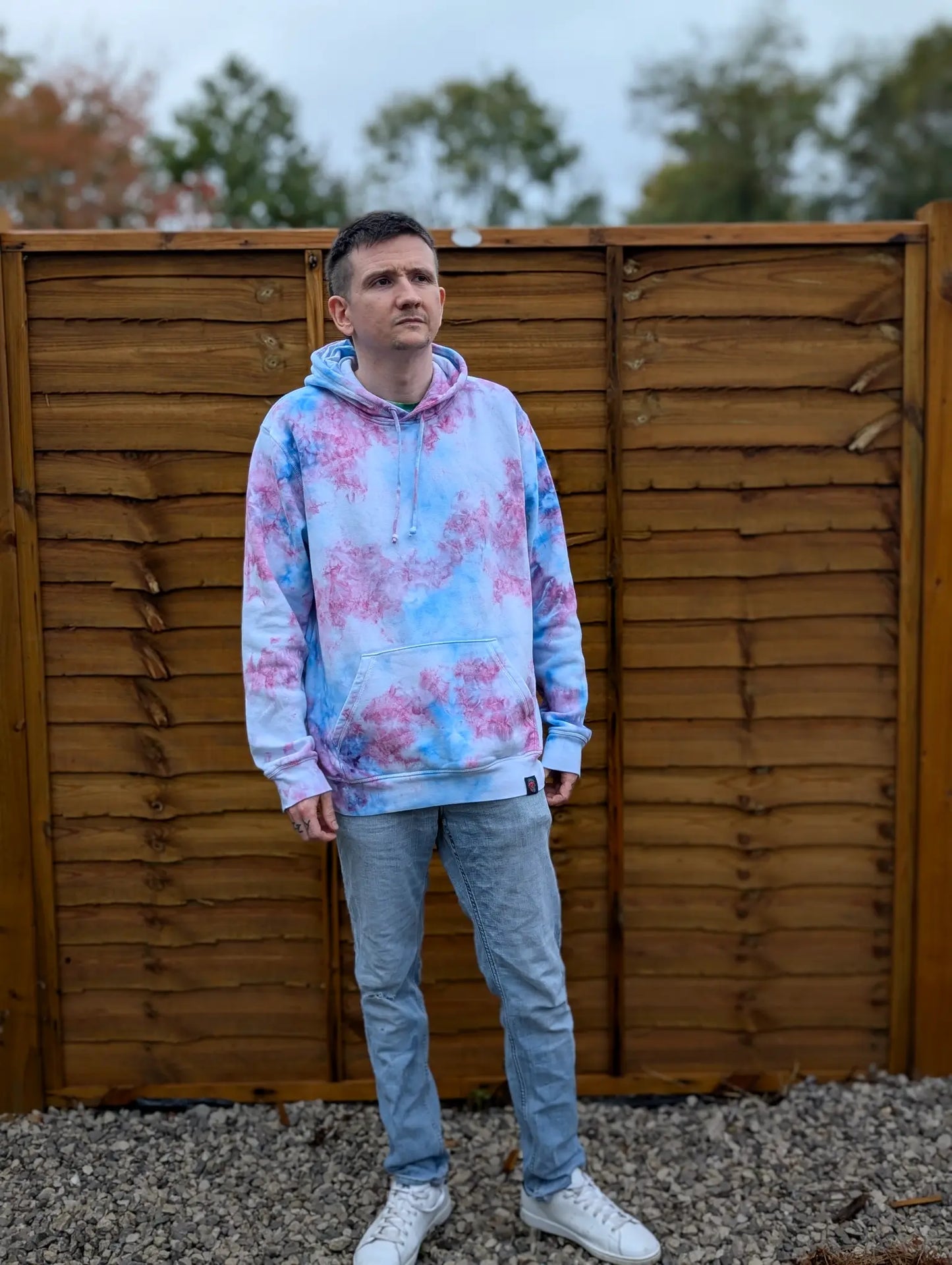 Cotton Candy Organic Tie-Dye Hoodie/Sweatshirt | Handmade by SourThreadz