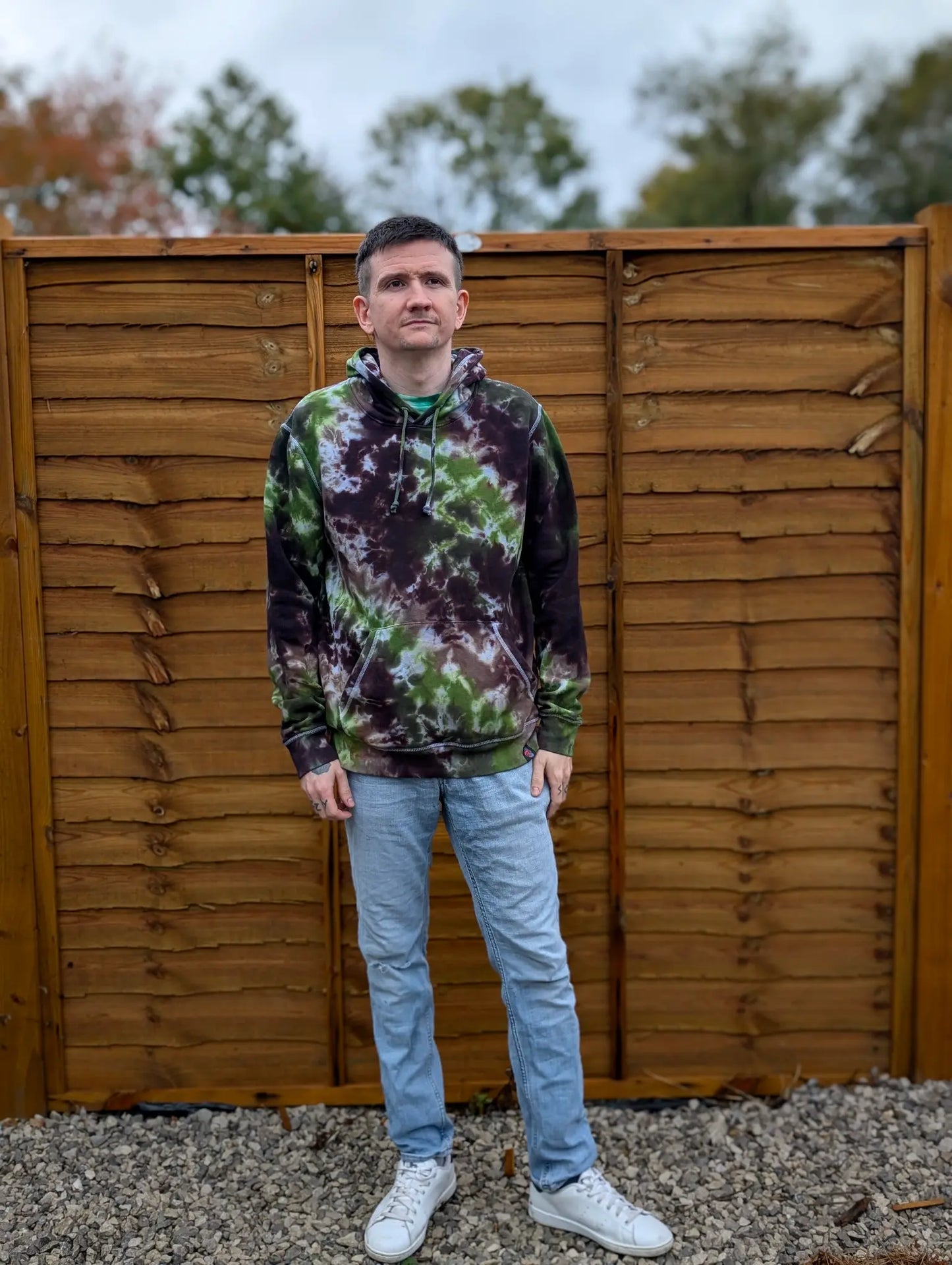 Dark Forest Organic Tie-Dye Hoodie/Sweatshirt | Handmade by SourThreadz