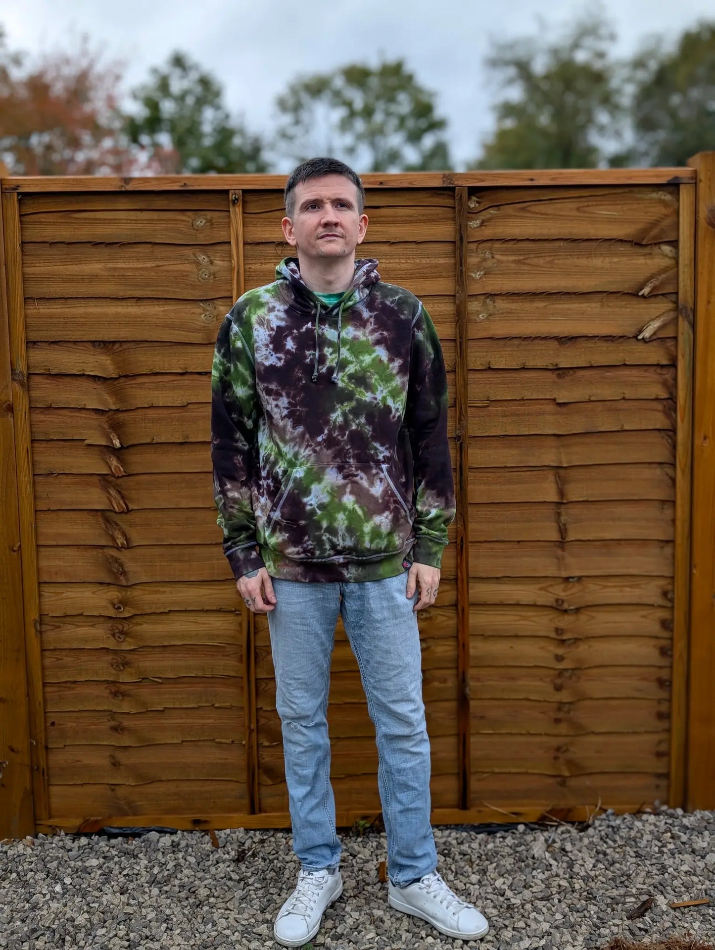 Dark Forest Organic Tie-Dye Hoodie/Sweatshirt | Handmade by SourThreadz