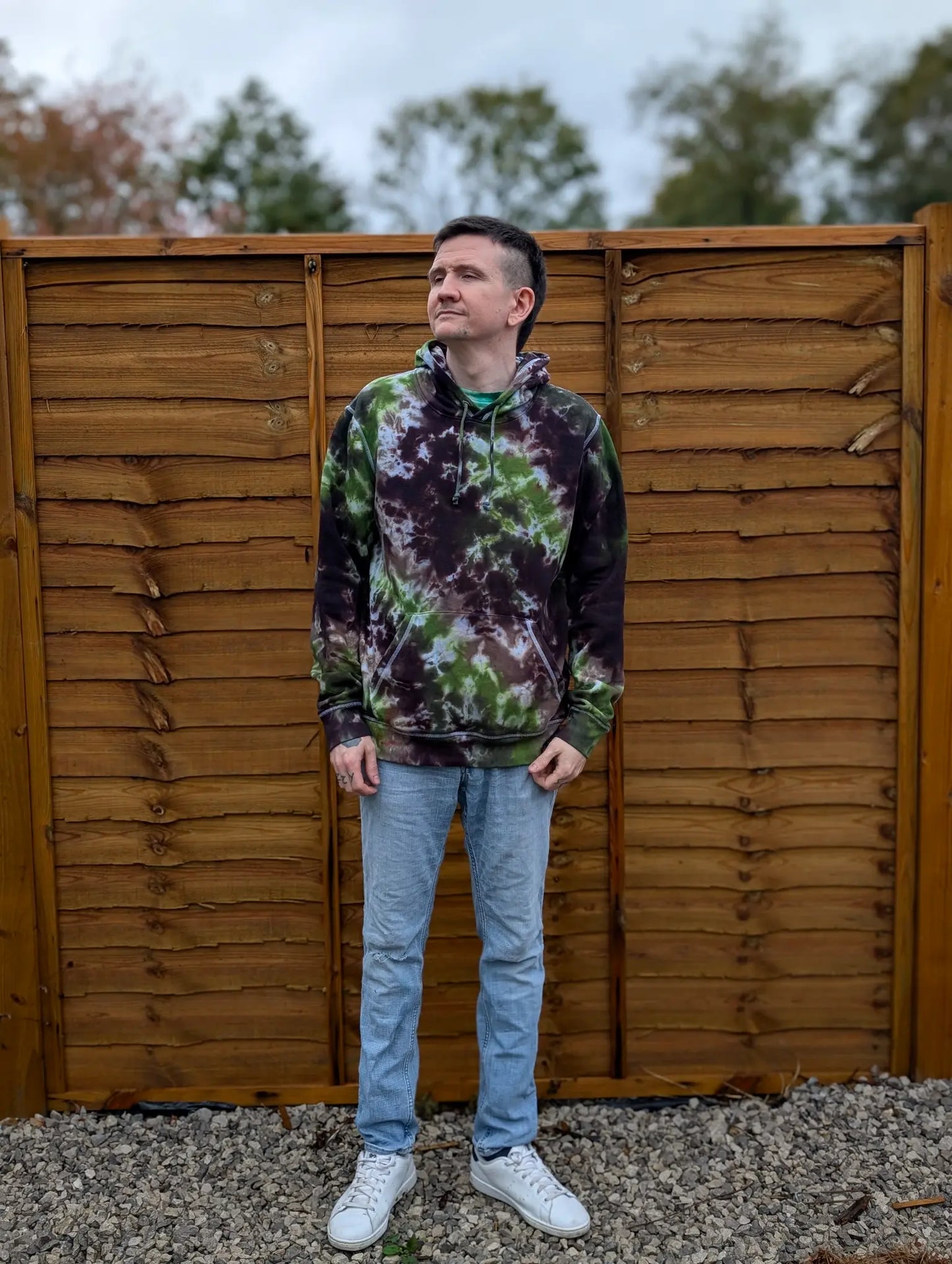 Dark Forest Organic Tie-Dye Hoodie/Sweatshirt | Handmade by SourThreadz