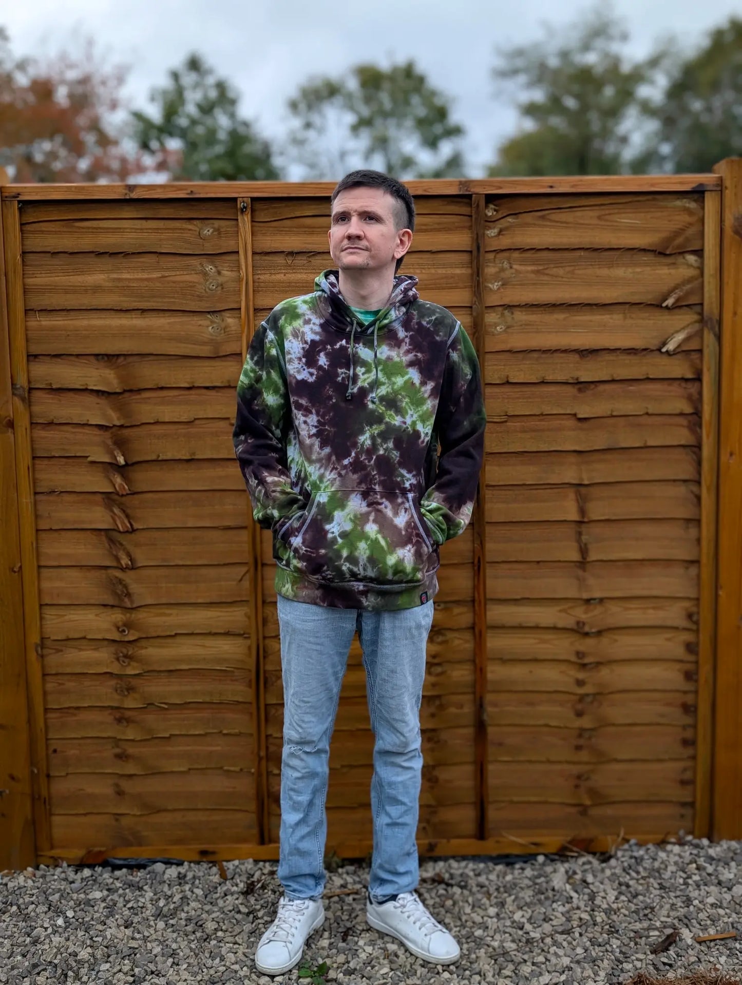 Dark Forest Organic Tie-Dye Hoodie/Sweatshirt | Handmade by SourThreadz