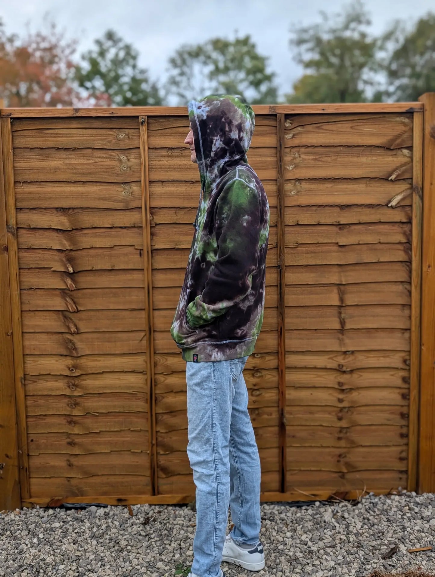 Dark Forest Organic Tie-Dye Hoodie/Sweatshirt | Handmade by SourThreadz