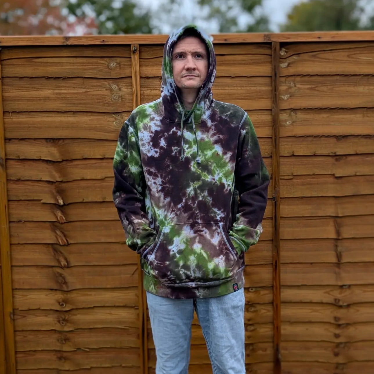 Dark Forest Organic Tie-Dye Hoodie/Sweatshirt | Handmade by SourThreadz