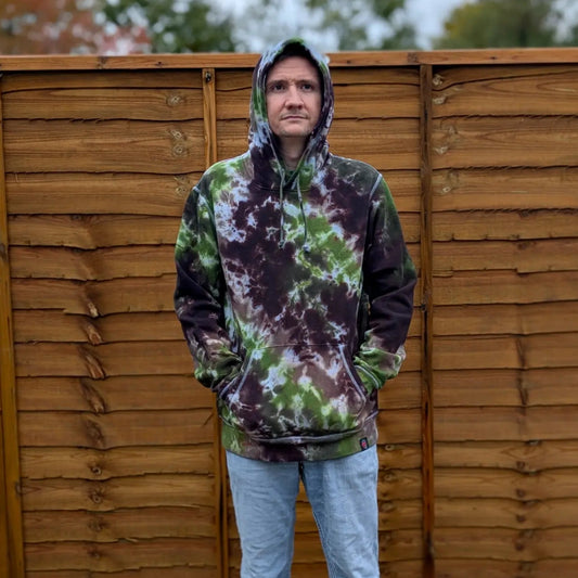Dark Forest Organic Tie-Dye Hoodie/Sweatshirt | Handmade by SourThreadz