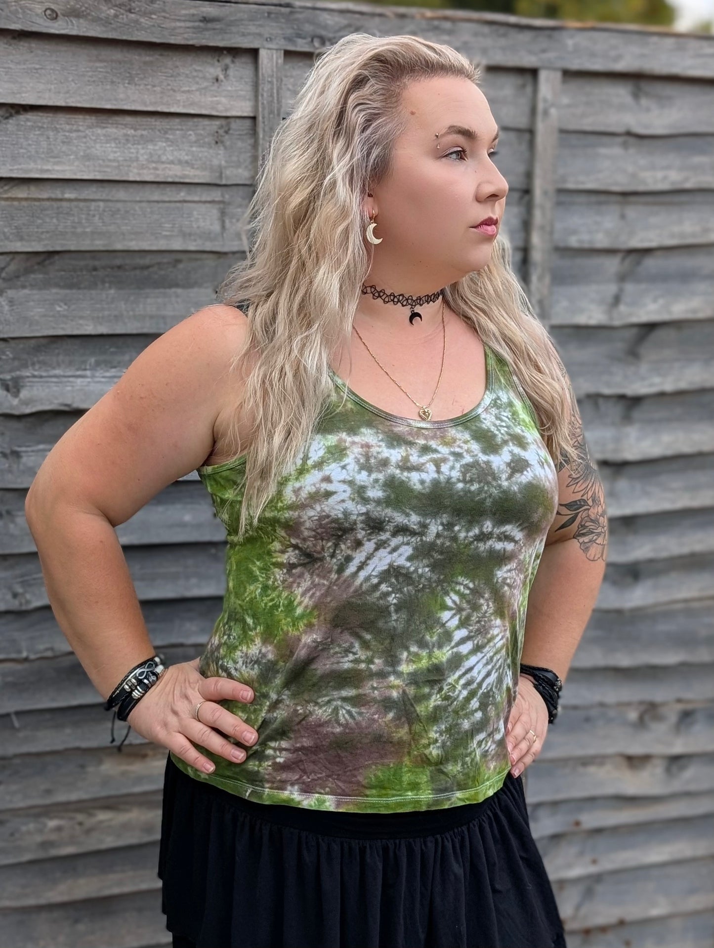 UK Handmade Green Brown Camo Tie-Dye – T-Shirts, Tanks, Polos & More / Men's,Women's & Kids - SourThreadz