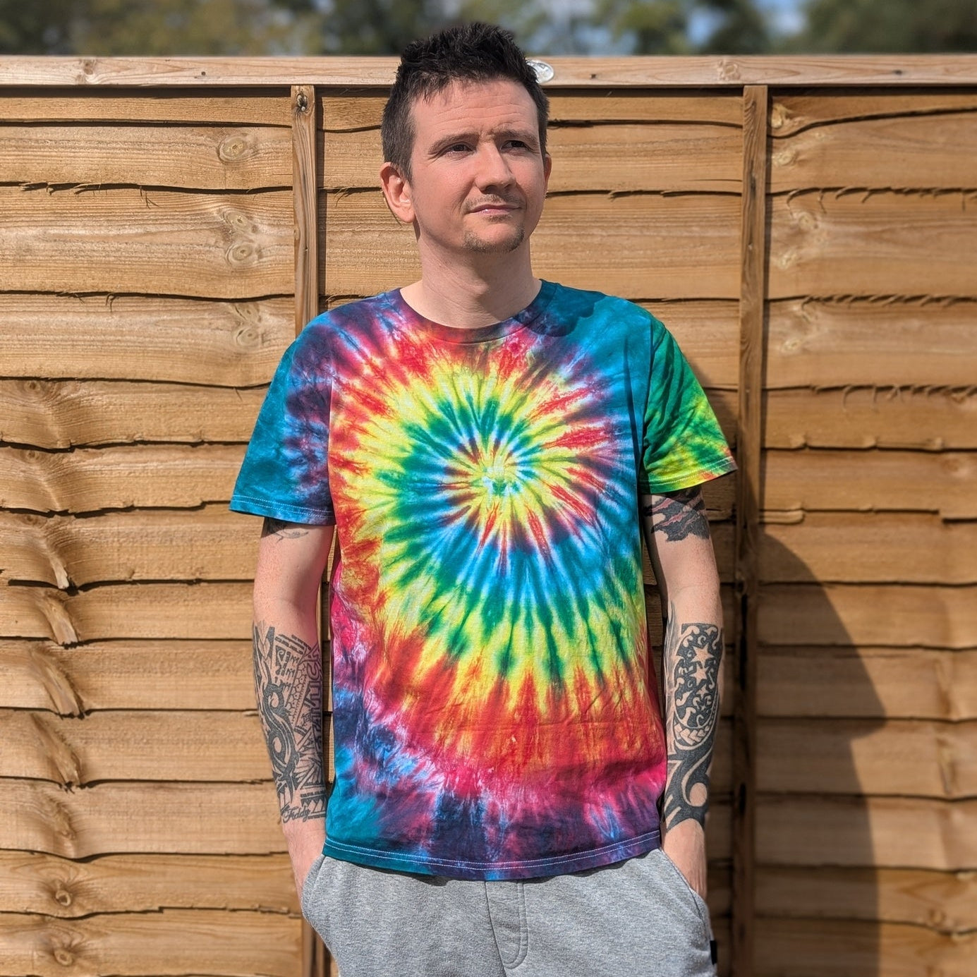 Dark Rainbow Tie-Dye | Any Garment, Any Size | Handmade by SourThreadz