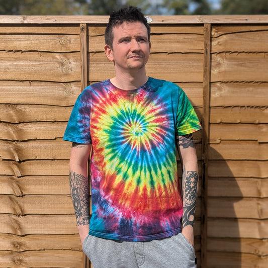Dark Rainbow Tie-Dye | Any Garment, Any Size | Handmade by SourThreadz