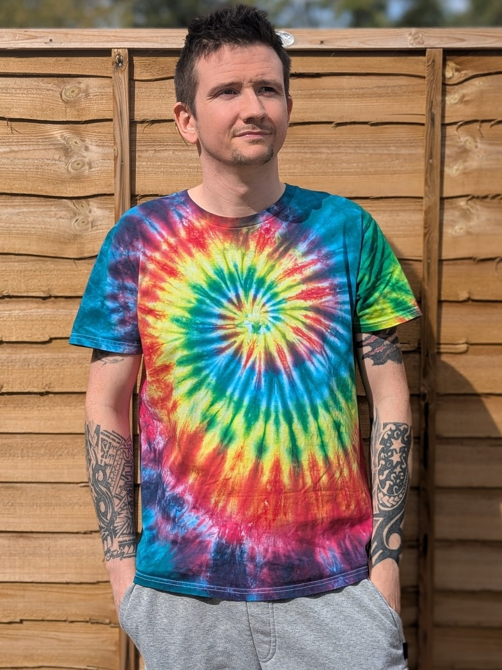Dark Rainbow Tie-Dye | Any Garment, Any Size | Handmade by SourThreadz