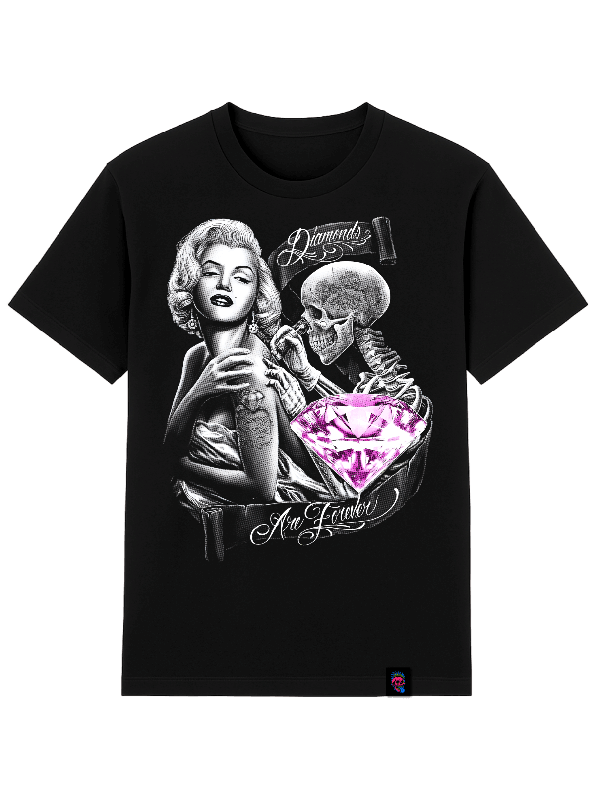 Marilyn Tattoo Streetwear Graphic Tee - Softfeel Heavyweight Organic Cotton - SourThreadz Premium Drop