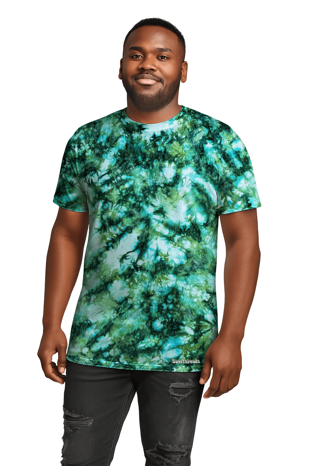 Tie-Dye Men’s T-Shirt - Green Camo - Alternative Inspired - SourThreadz