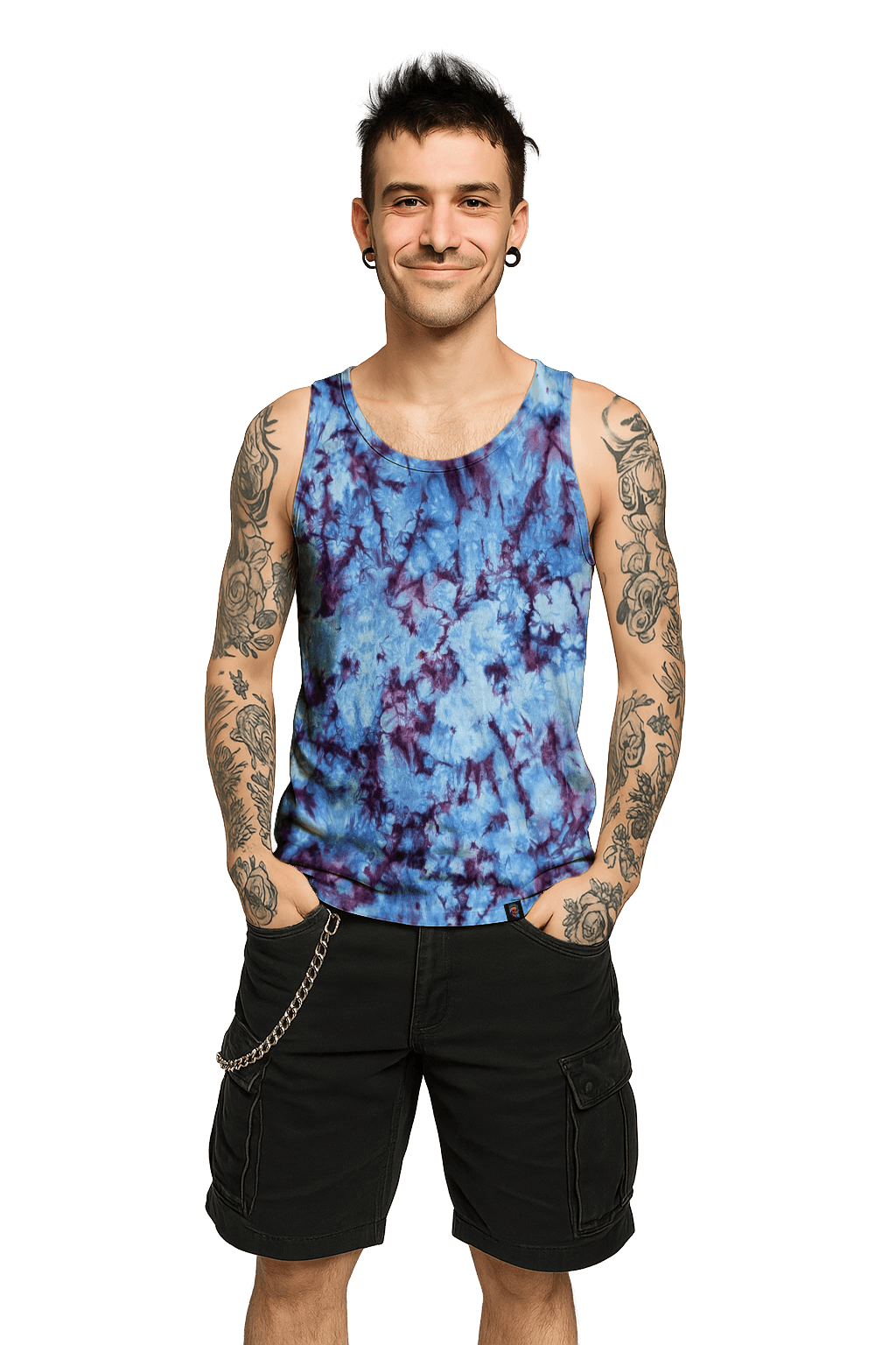 UK Handmade Purple Rain Tie-Dye – Men's, Women's, T-Shirts, Tanks, Polos & More - SourThreadz