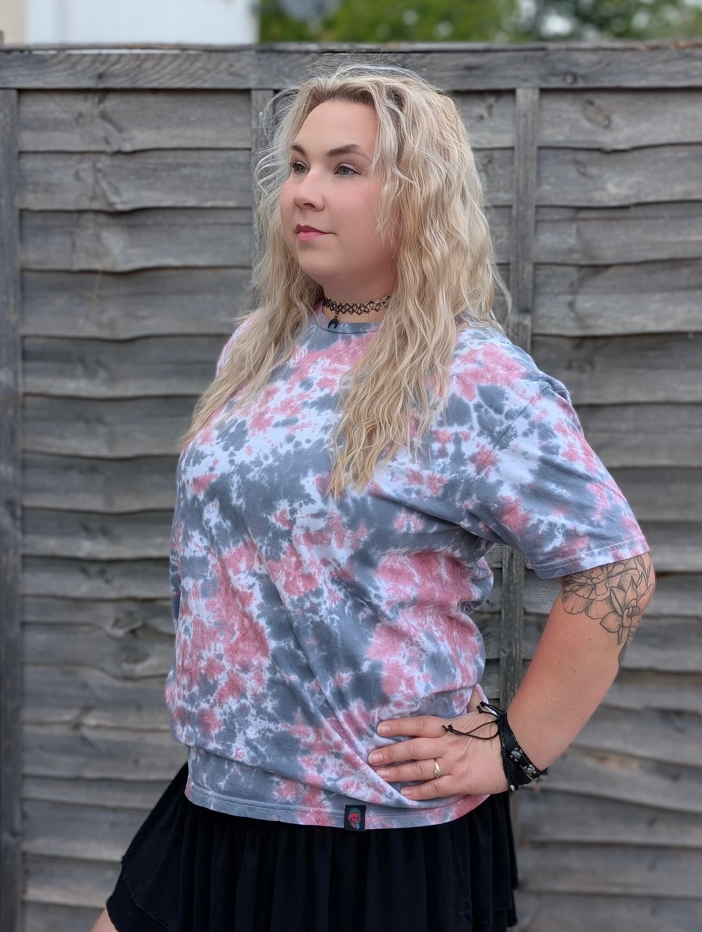 Bubblgum Grunge Tie-Dye T-Shirt | UK Handmade | SourThreadz