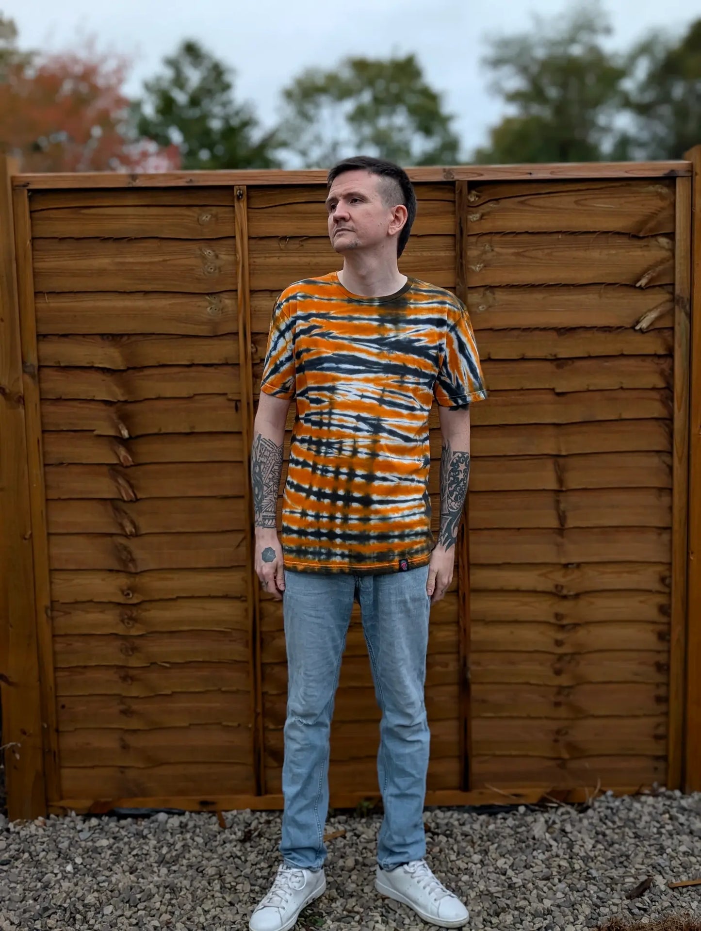 Pumpkin Tiger Tie-Dye | Any Garment, Any Size | Handmade by SourThreadz
