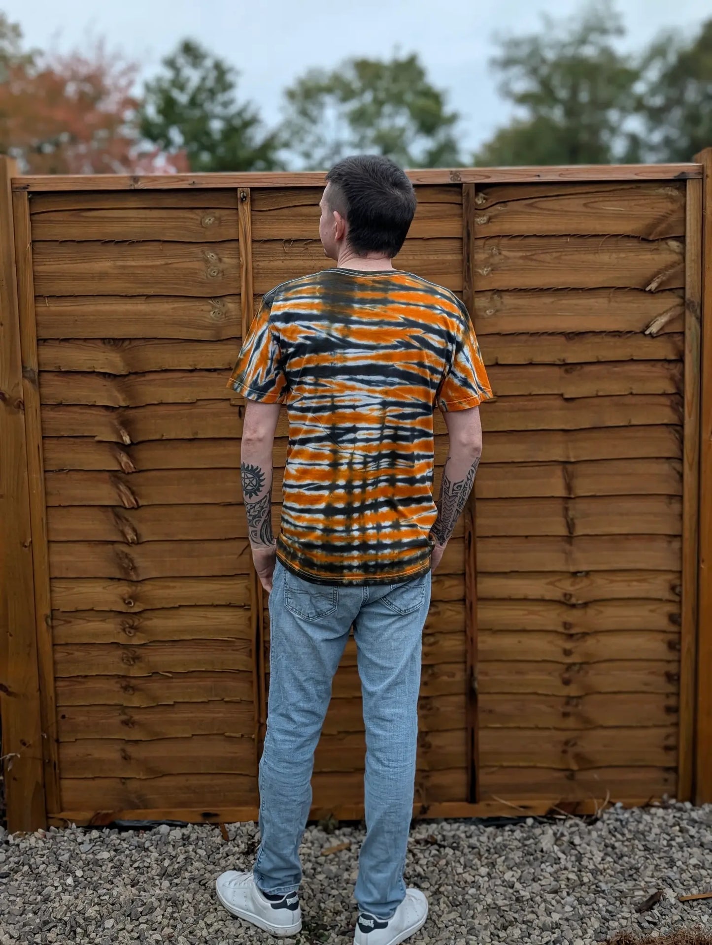 Pumpkin Tiger Tie-Dye | Any Garment, Any Size | Handmade by SourThreadz