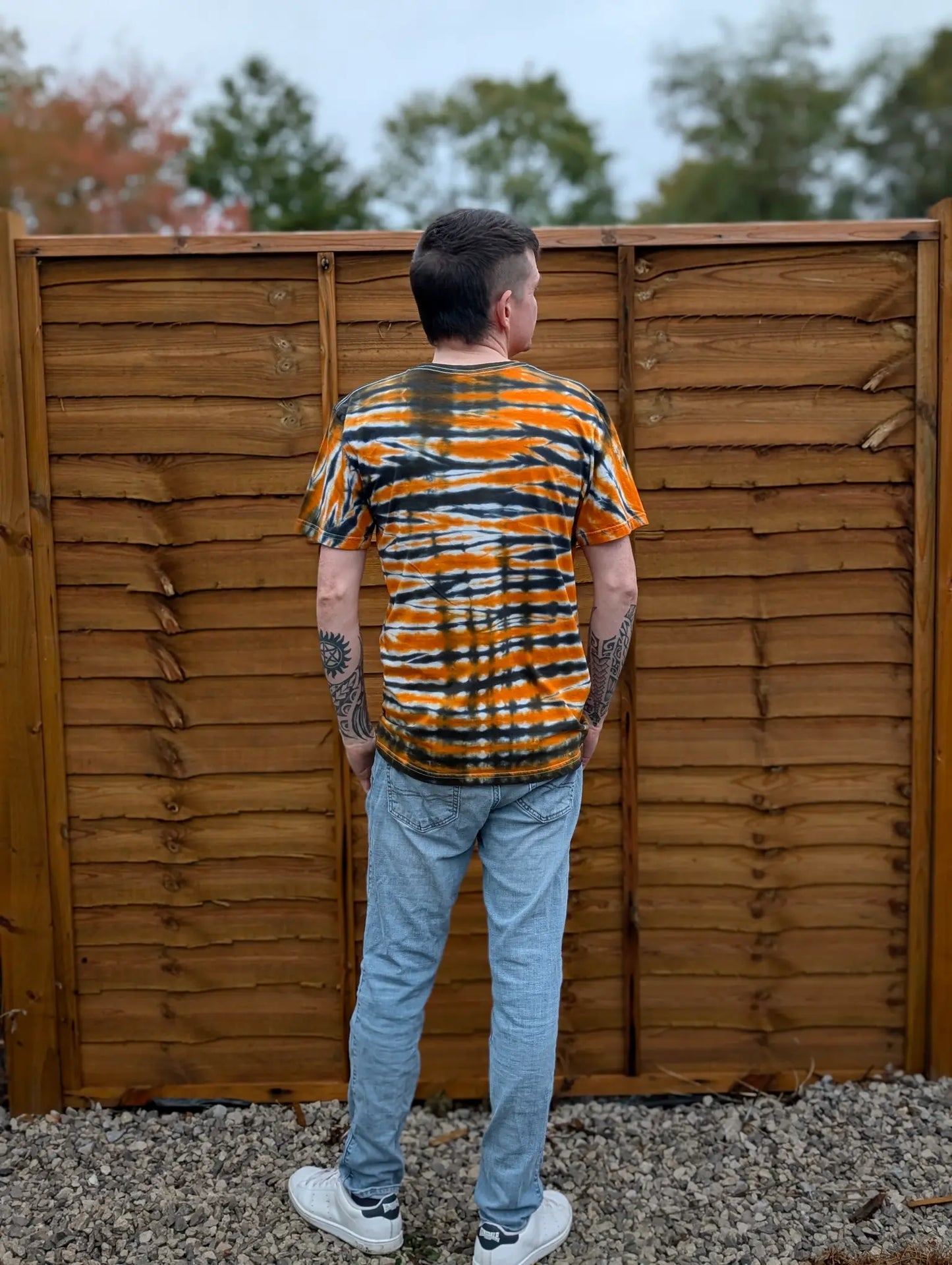 Pumpkin Tiger Tie-Dye | Any Garment, Any Size | Handmade by SourThreadz