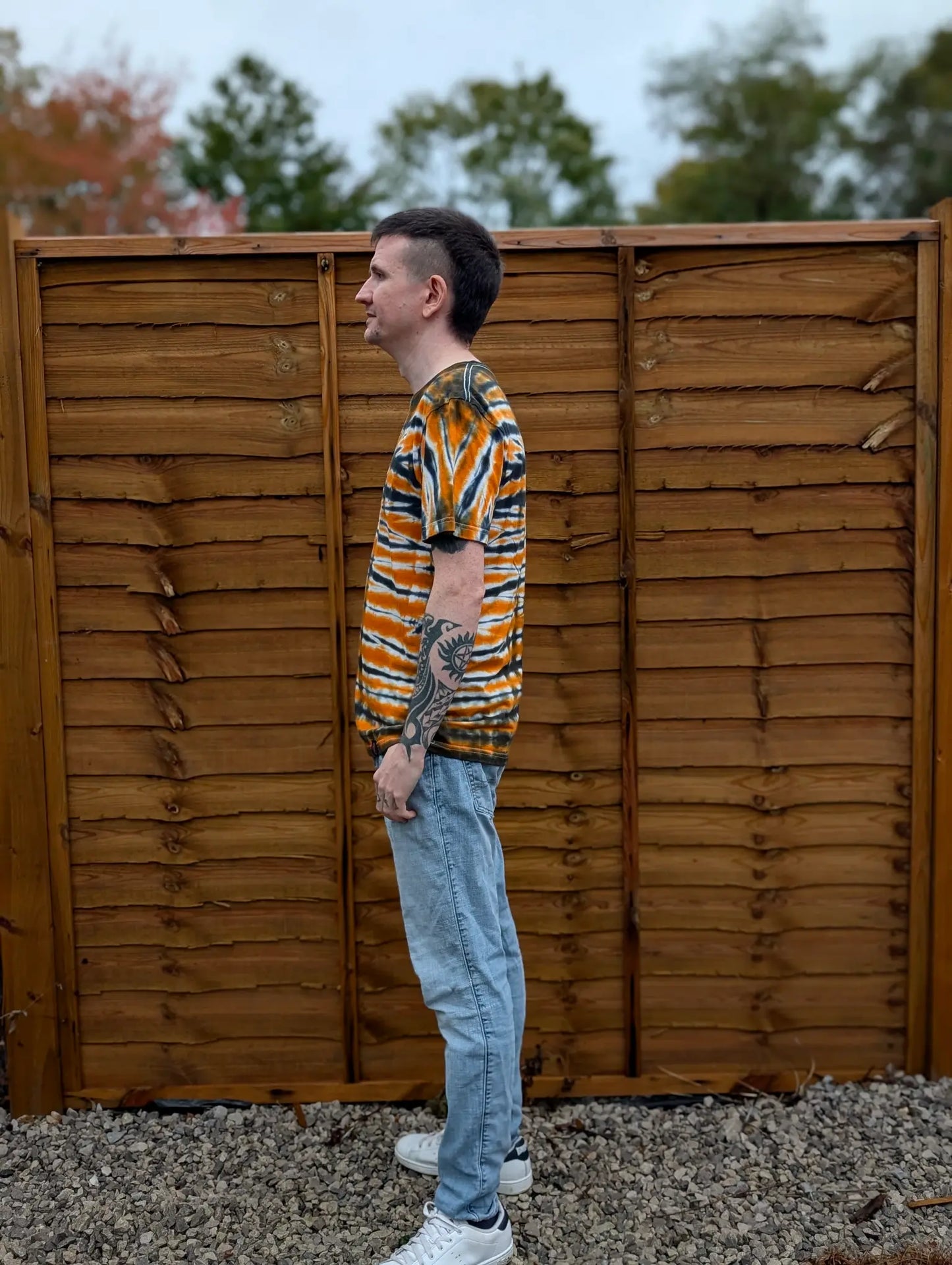Pumpkin Tiger Tie-Dye | Any Garment, Any Size | Handmade by SourThreadz