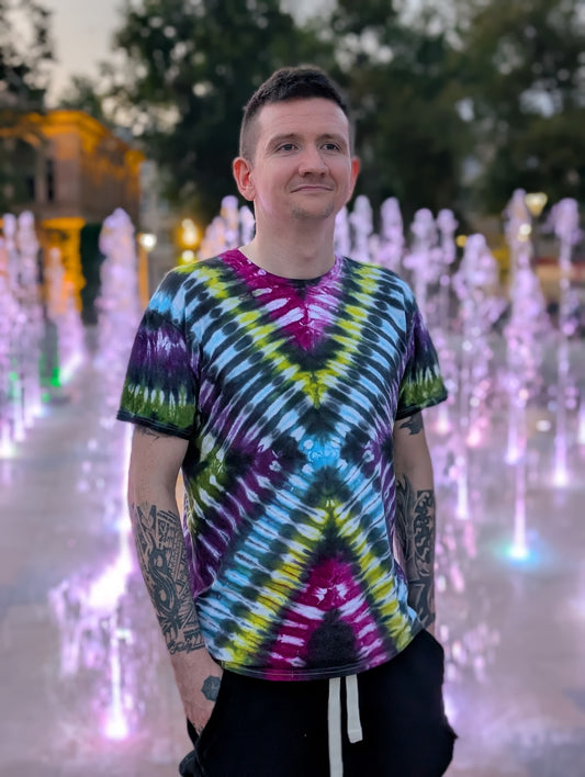 Rainbow X Tie-Dye T-Shirt | UK Handmade | SourThreadz