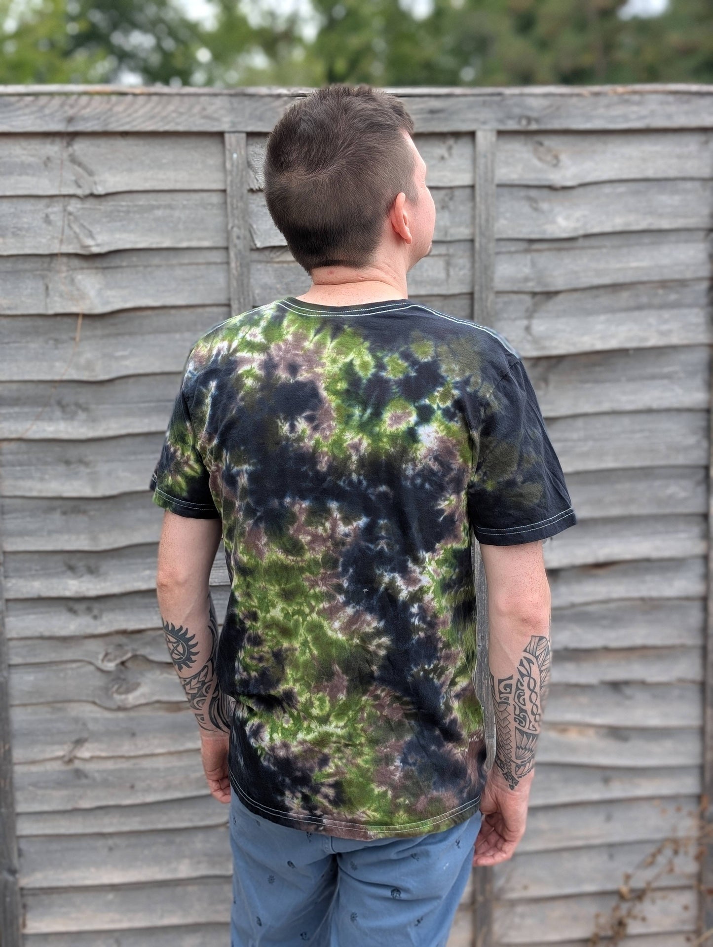 Tie-Dye Men's T-Shirt - Dark Forest Camo - SourThreadz