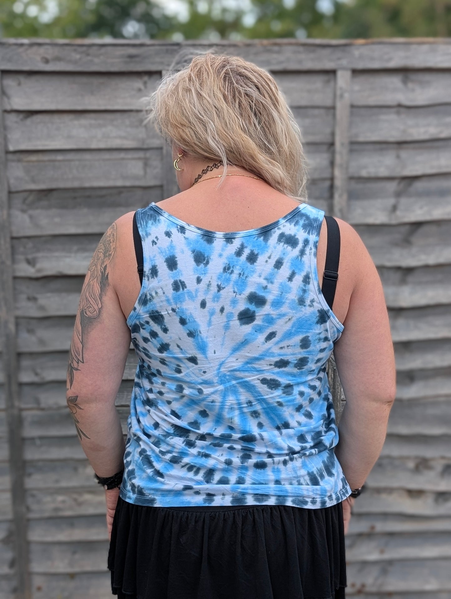UK Handmade Teal Blue Spiral Tie-Dye – T-Shirts, Tanks, Polos & More / Men's,Women's & Kids - SourThreadz