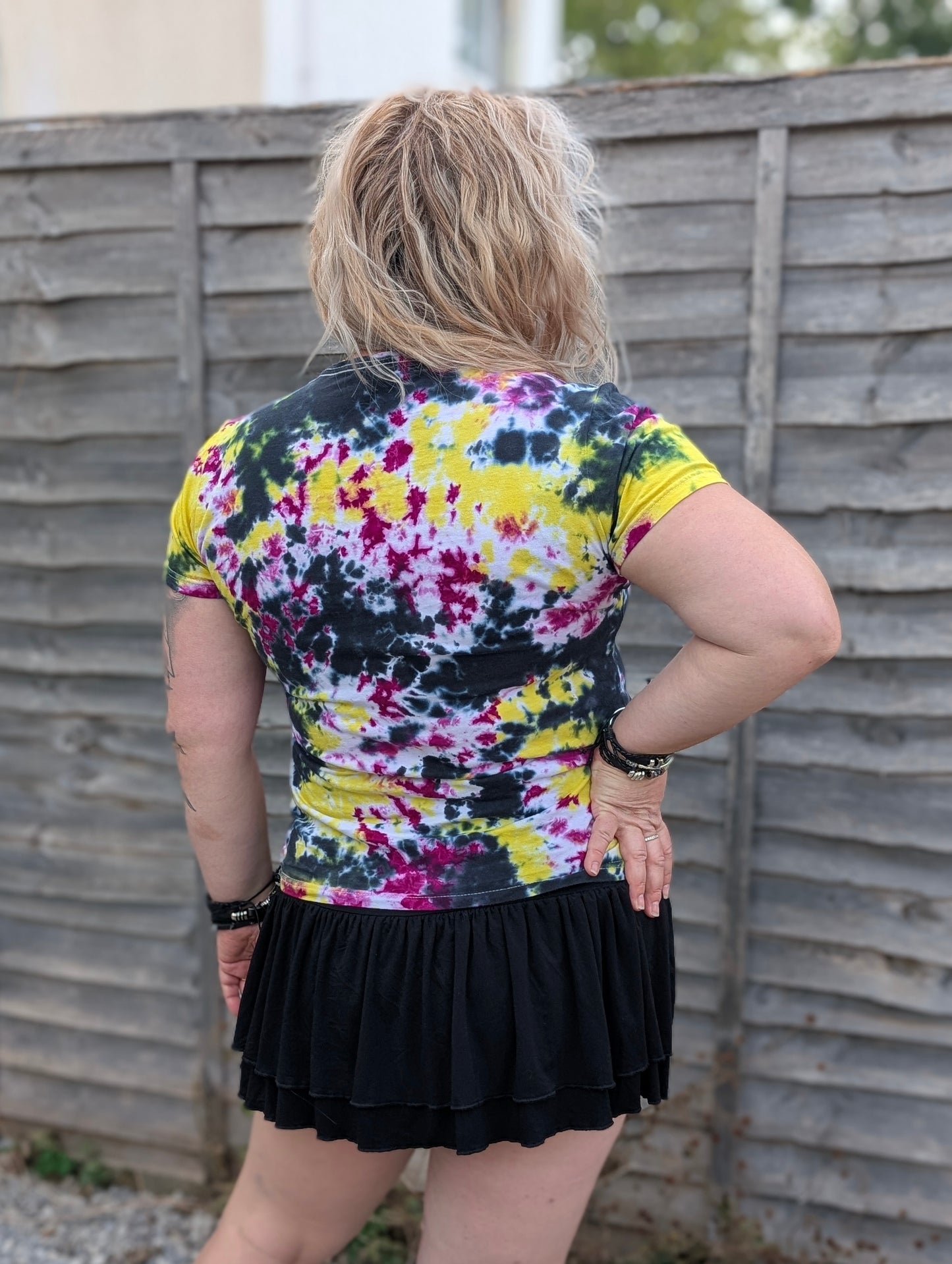 UK Handmade Yellow Black Magenta Tie-Dye – T-Shirts, Tanks, Polos & More / Men's,Women's & Kids - SourThreadz