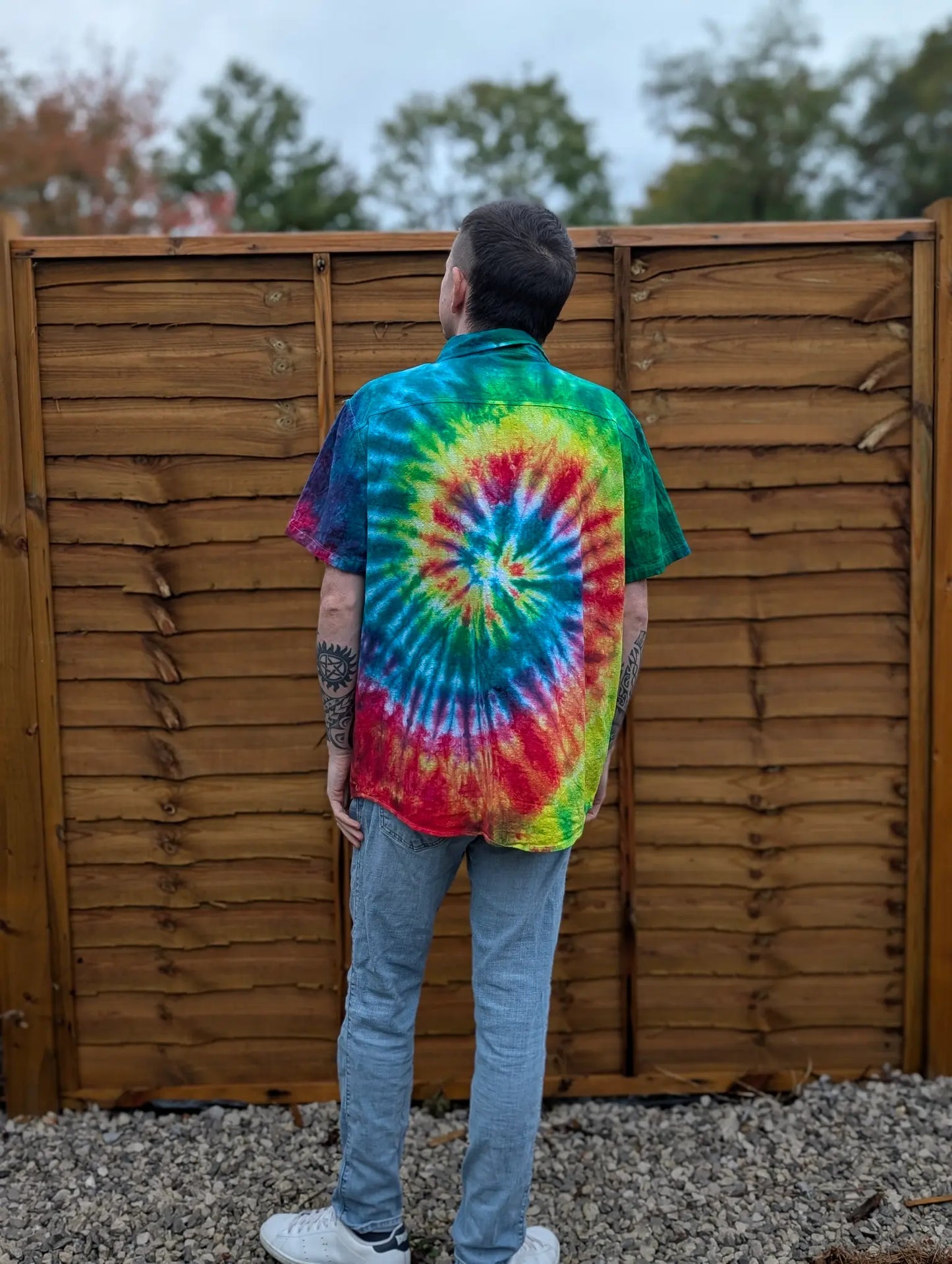 Dark Rainbow Tie-Dye | Any Garment, Any Size | Handmade by SourThreadz