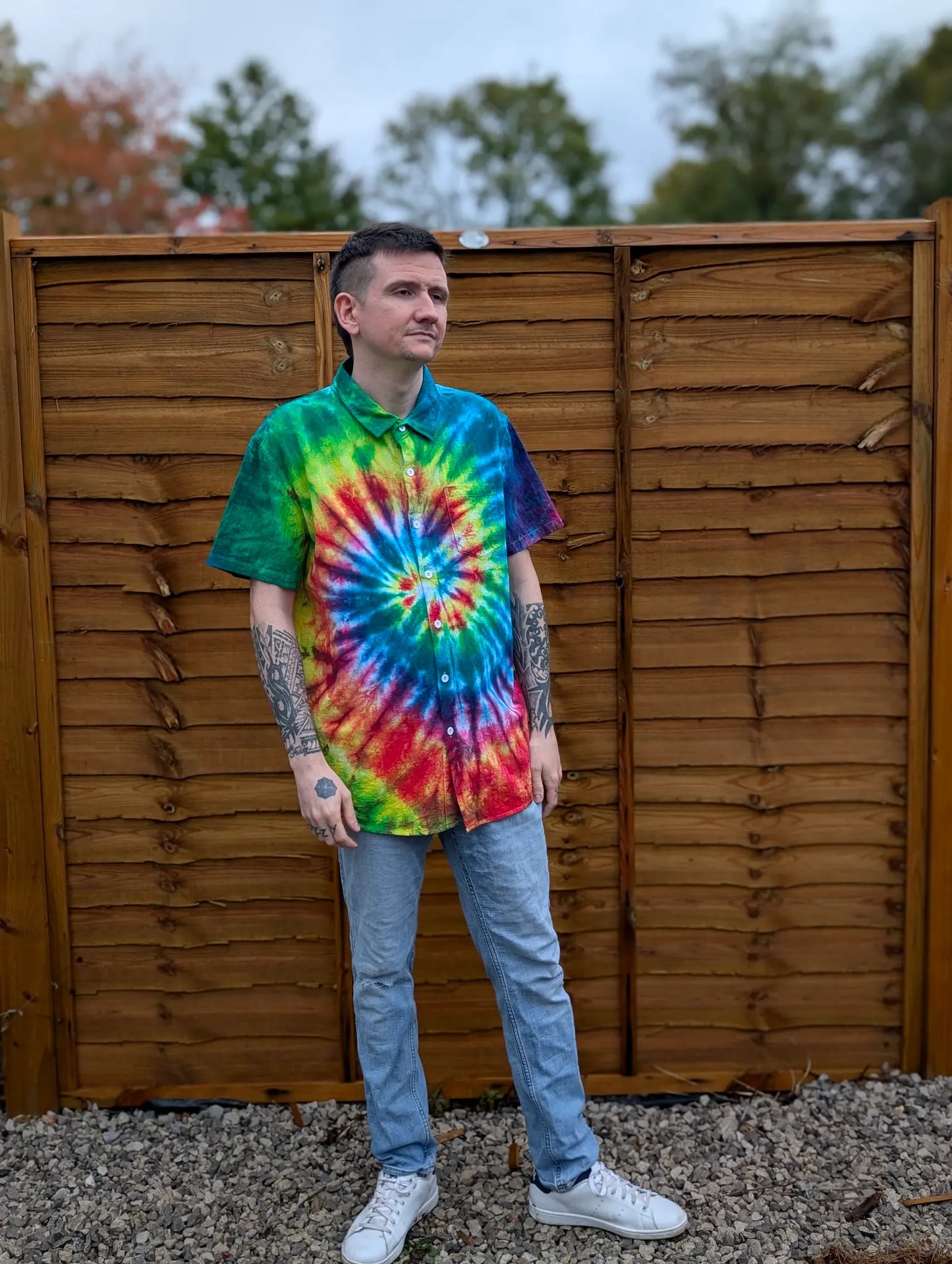 Dark Rainbow Tie-Dye | Any Garment, Any Size | Handmade by SourThreadz
