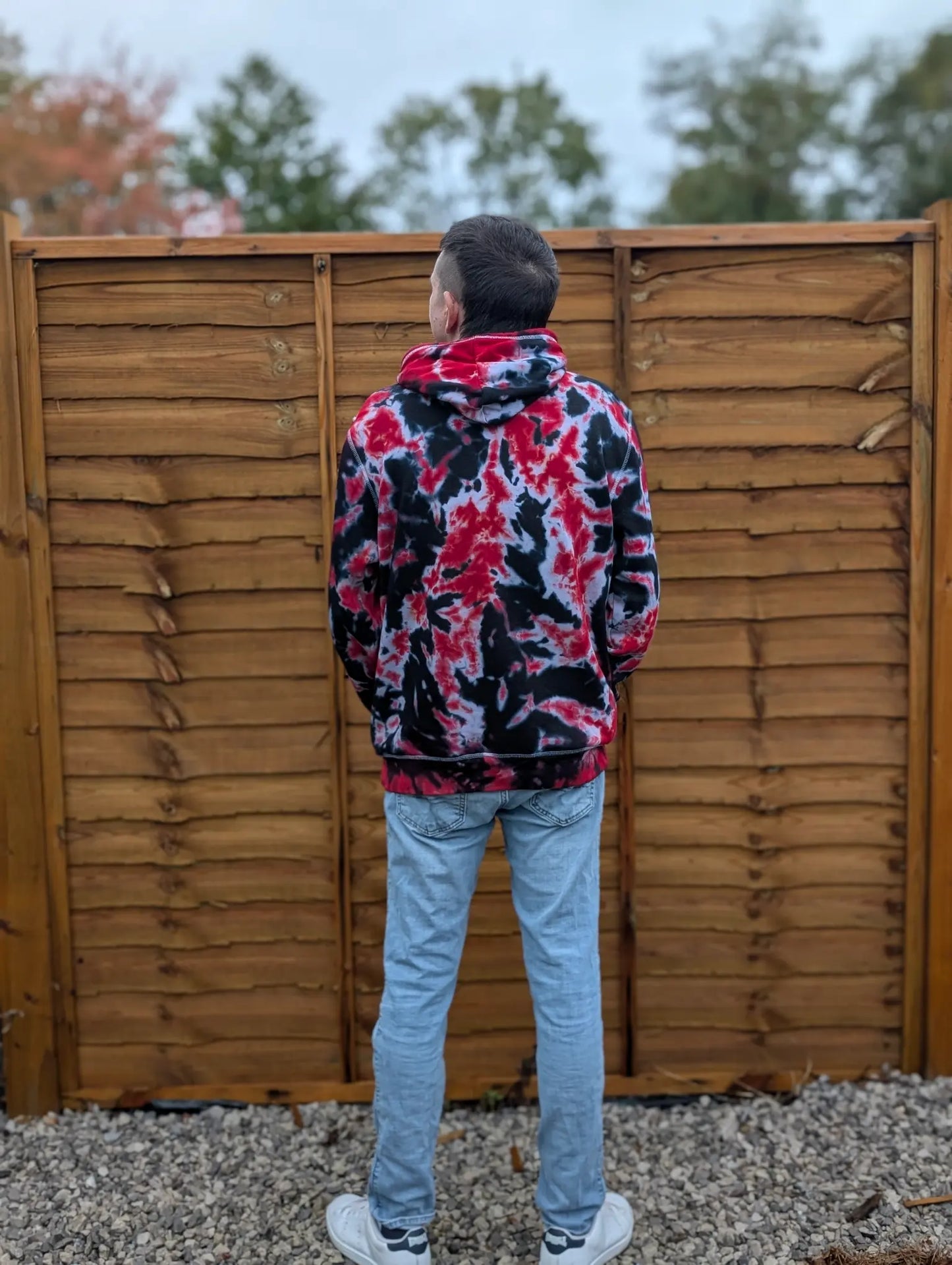 Firecracker Organic Tie-Dye Hoodie/Sweatshirt | Handmade by SourThreadz