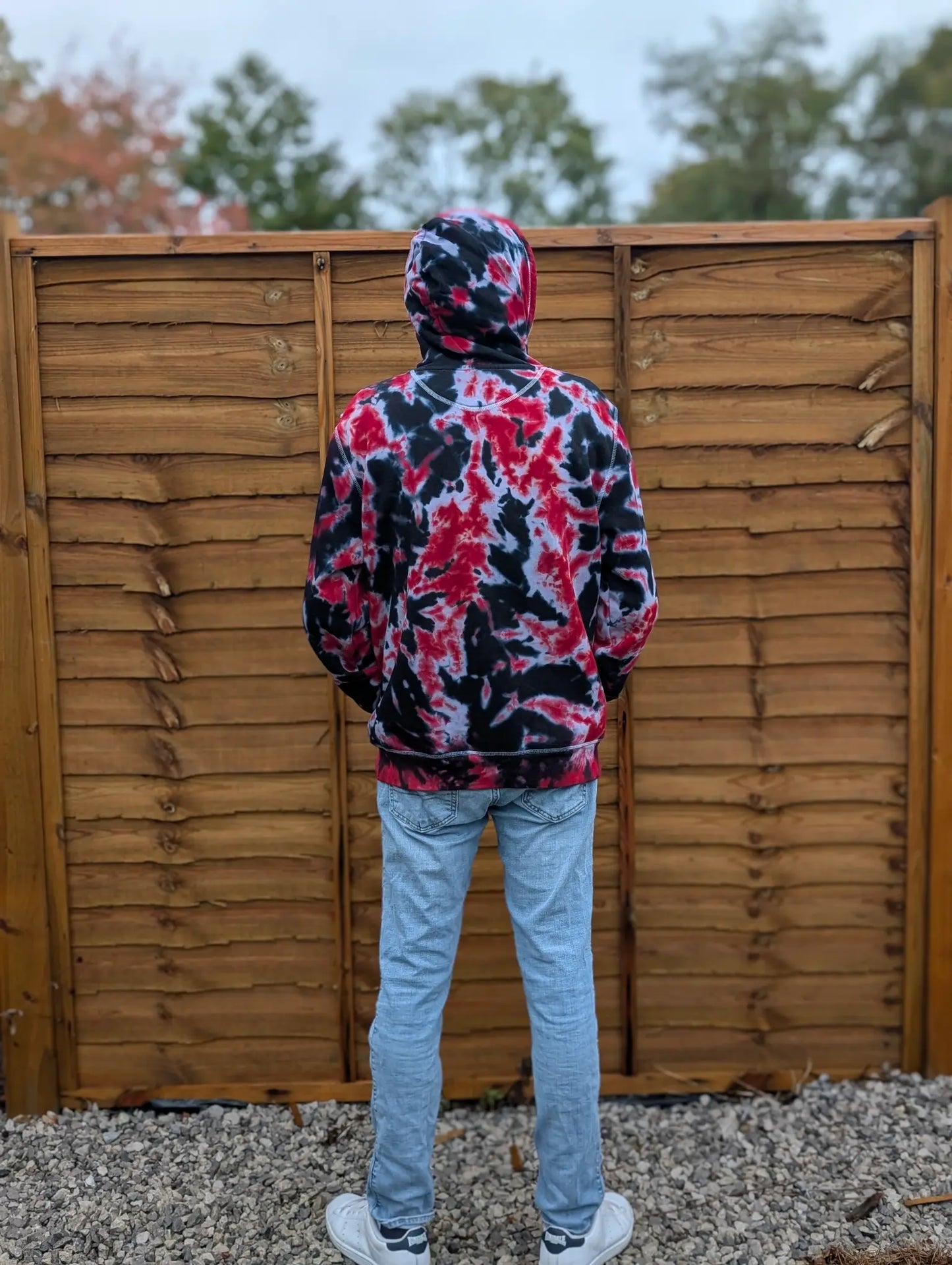 Firecracker Organic Tie-Dye Hoodie/Sweatshirt | Handmade by SourThreadz