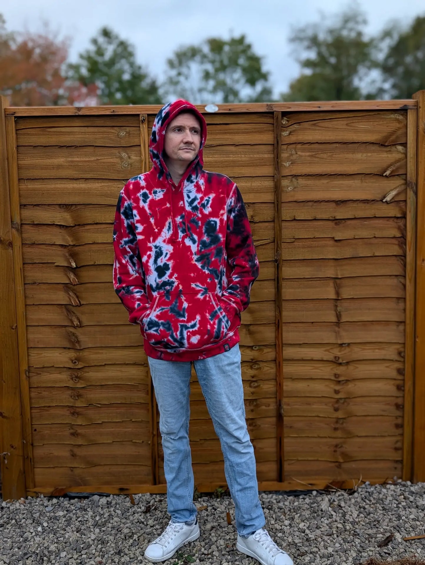 Firecracker Organic Tie-Dye Hoodie/Sweatshirt | Handmade by SourThreadz