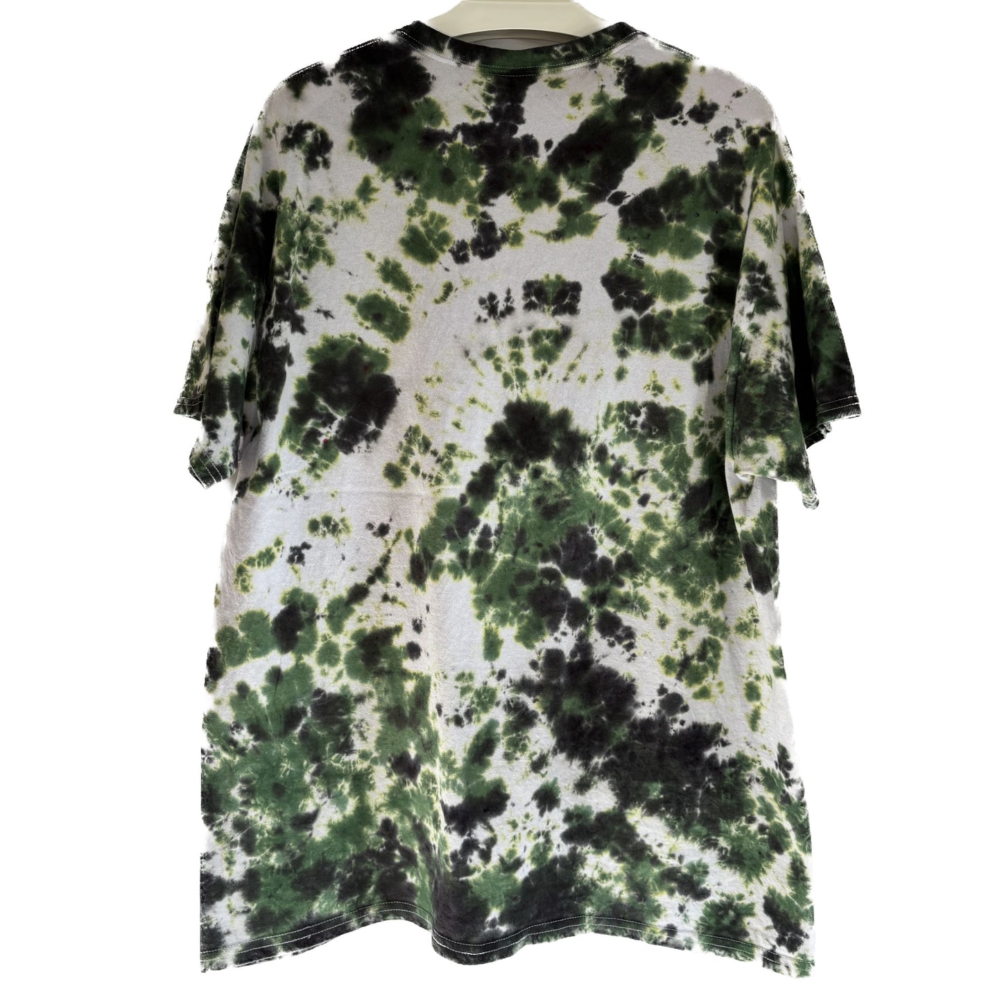 Men's Unisex Extra Large Tie-Dye T-shirt #026 - Lotus Pulse Mandala