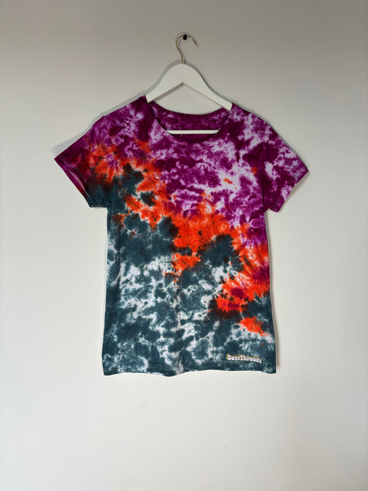 Tie-Dye T-shirt #003 - Cyber Bloom Scrunch