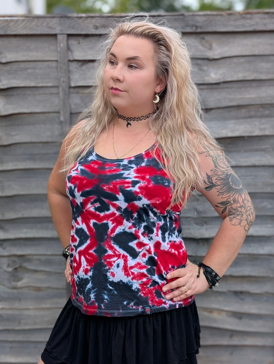 UK Handmade Red Black Camo Tie-Dye – Men's, Women's, T-Shirts, Tanks, Polos & More - SourThreadz