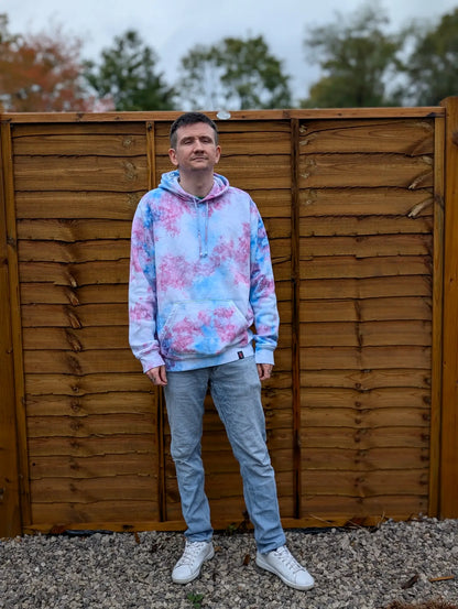 Cotton Candy Organic Tie-Dye Hoodie/Sweatshirt | Handmade by SourThreadz