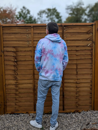 Cotton Candy Organic Tie-Dye Hoodie/Sweatshirt | Handmade by SourThreadz