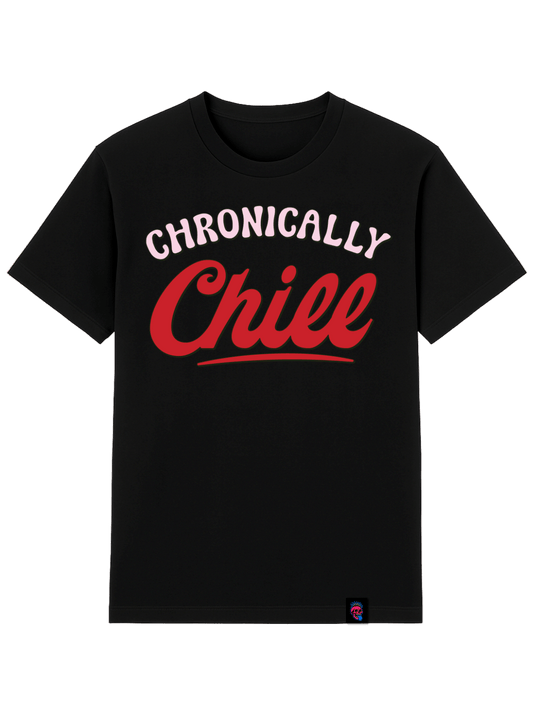 Chronically Chill Graphic Tee - Softfeel Heavyweight Organic Cotton - SourThreadz Premium Drop