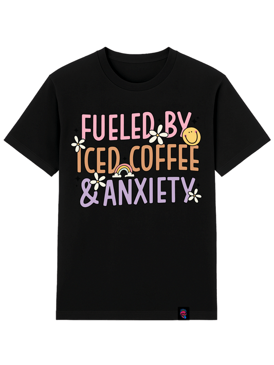 Coffee Anxiety Graphic Tee - Softfeel Heavyweight Organic Cotton - SourThreadz Premium Drop