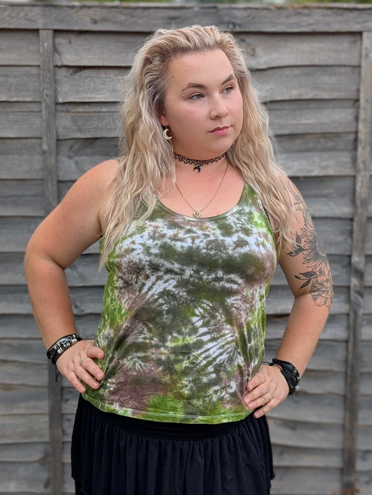 UK Handmade Green Brown Camo Tie-Dye – T-Shirts, Tanks, Polos & More / Men's,Women's & Kids - SourThreadz