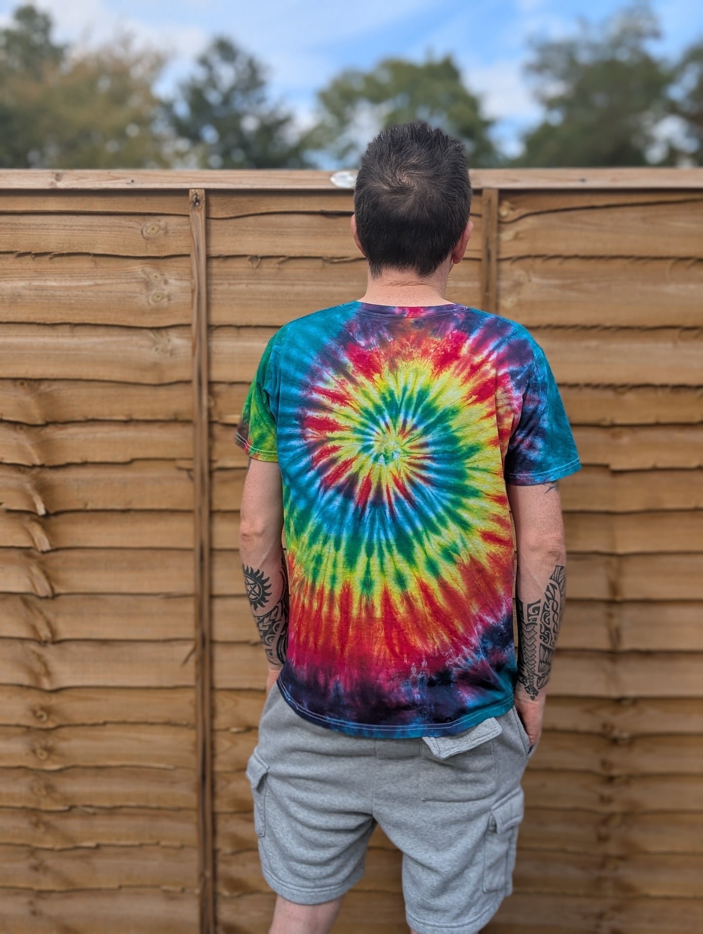 Dark Rainbow Tie-Dye | Any Garment, Any Size | Handmade by SourThreadz