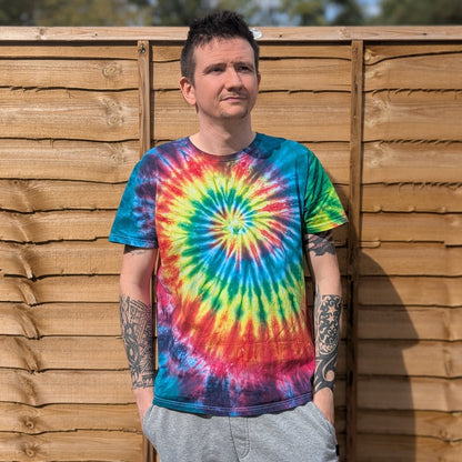 Dark Rainbow Tie-Dye | Any Garment, Any Size | Handmade by SourThreadz