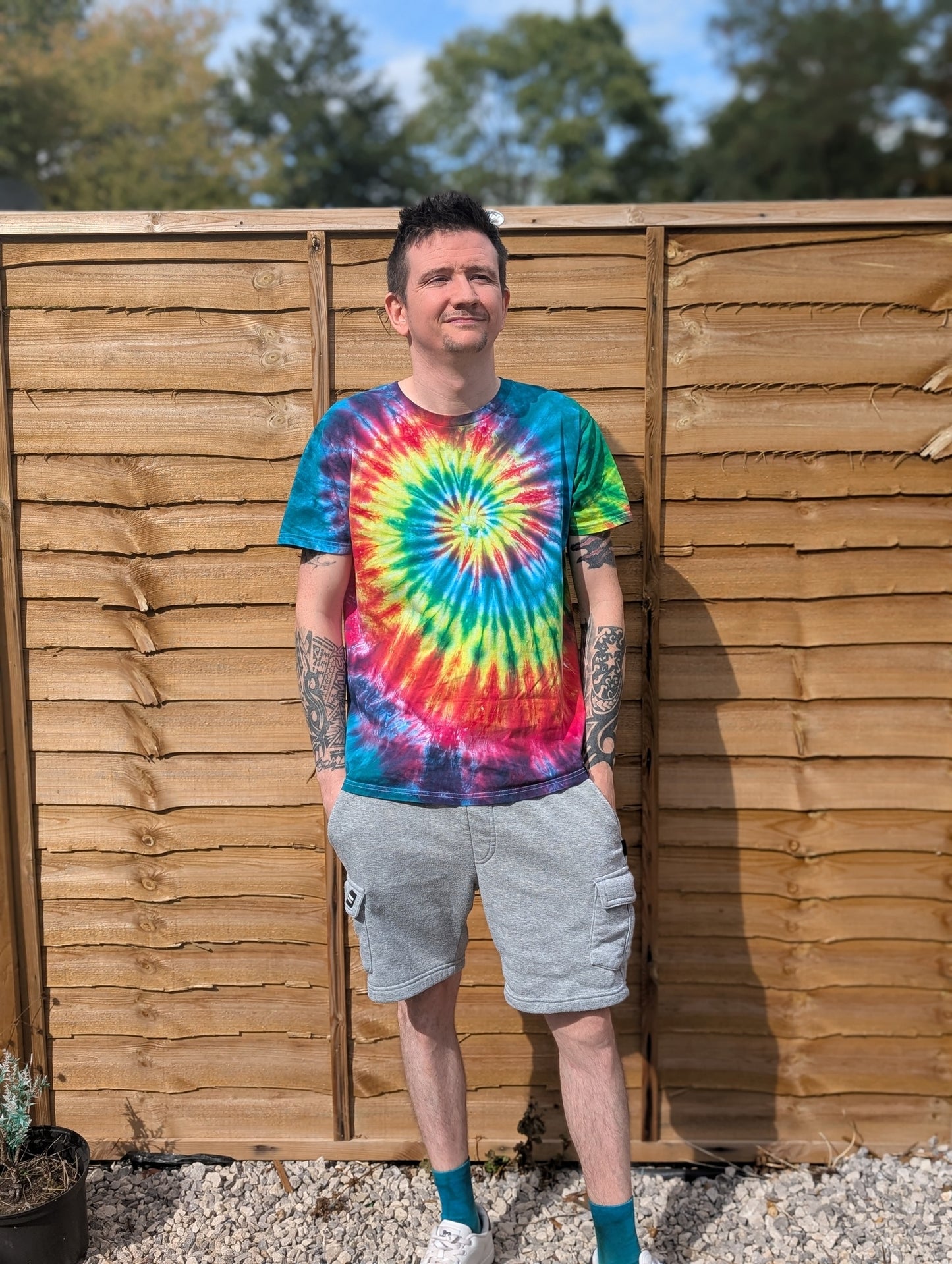 Dark Rainbow Tie-Dye | Any Garment, Any Size | Handmade by SourThreadz