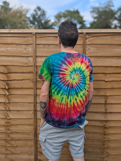 Dark Rainbow Tie-Dye | Any Garment, Any Size | Handmade by SourThreadz