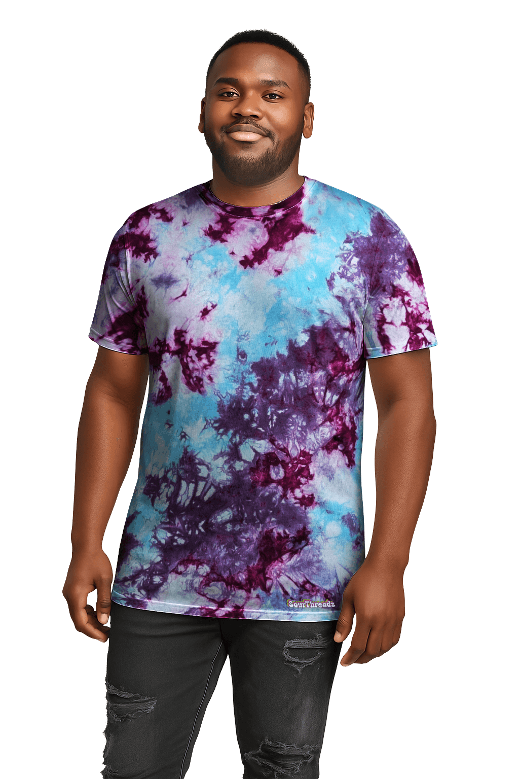 UK Handmade Blue Magenta Purple Tie-Dye – Men's, Women's, T-Shirts, Tanks, Polos & More - SourThreadz
