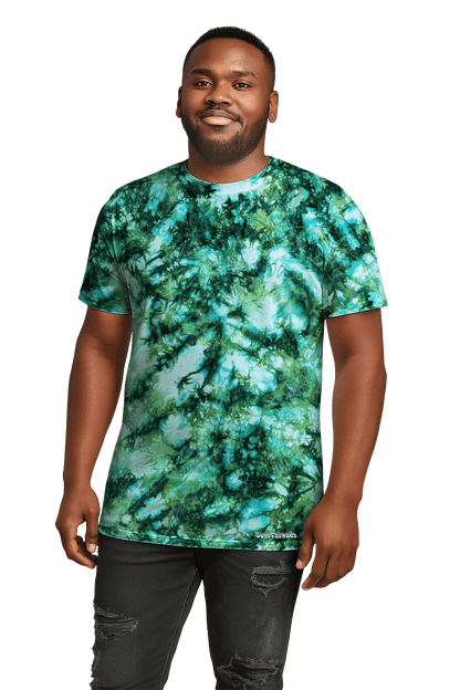 Tie-Dye Men’s T-Shirt - Green Camo - Alternative Inspired - SourThreadz