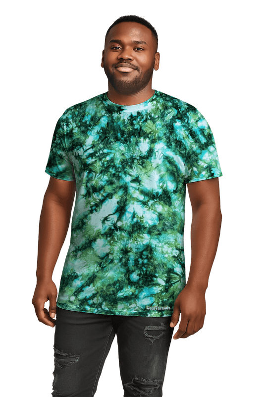 Tie-Dye Men’s T-Shirt - Green Camo - Alternative Inspired - SourThreadz
