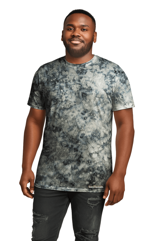 Tie-Dye Men’s T-Shirt - Pastel Grey - Minimalist Style - SourThreadz