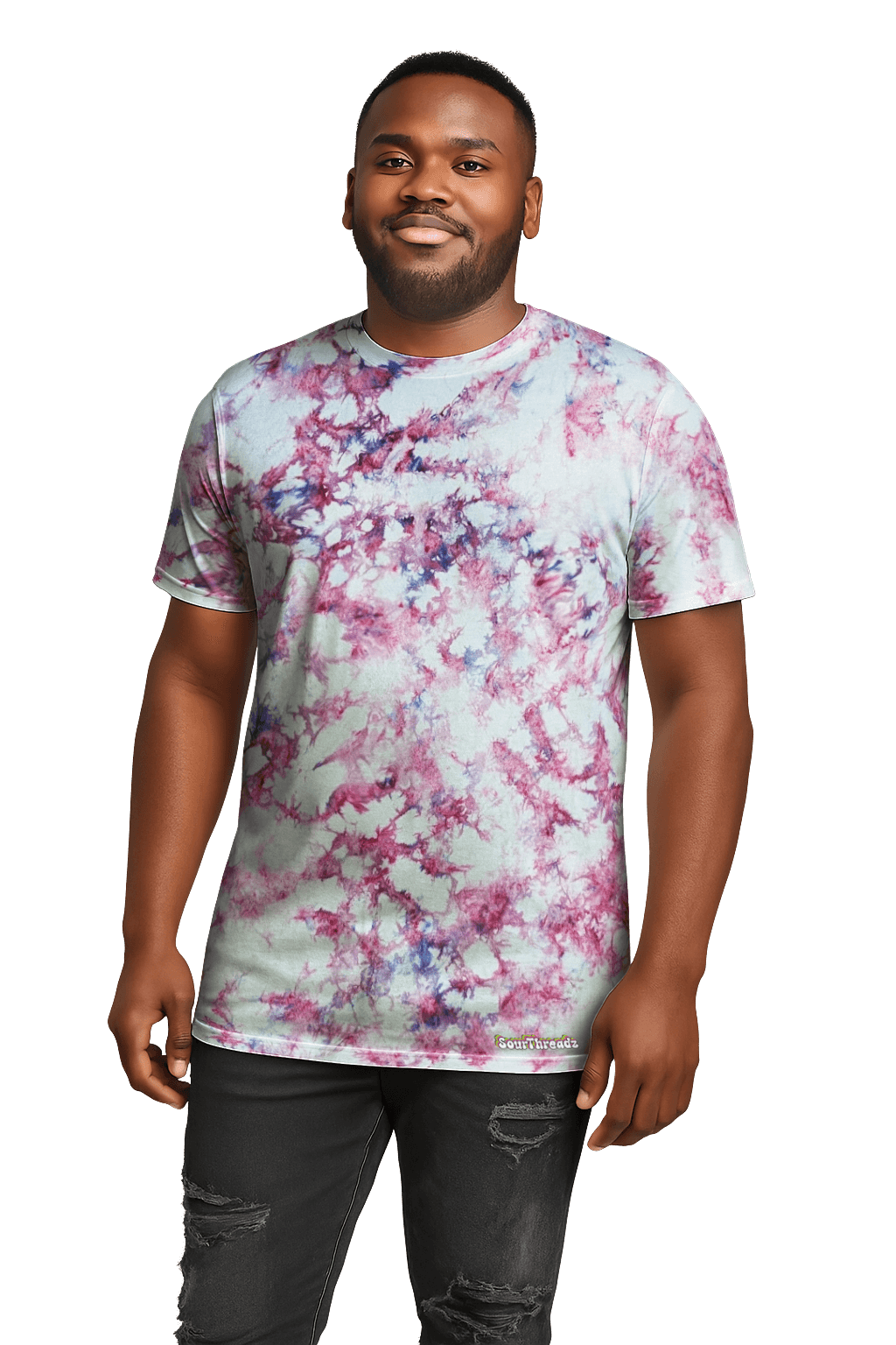 Tie-Dye Men’s T-Shirt - Pink Camo - Summer Drop - SourThreadz