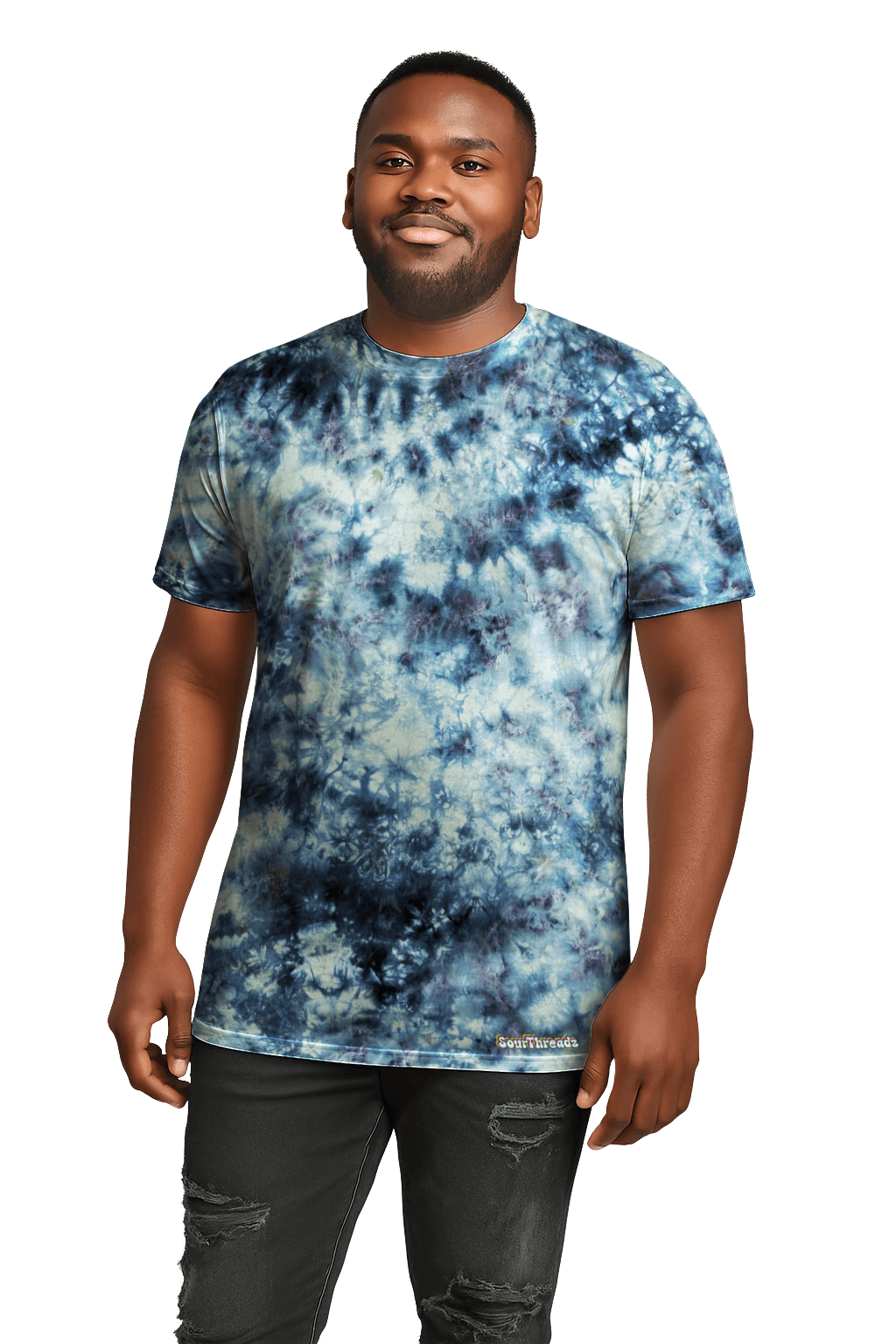 Tie-Dye Men’s T-Shirt - Snow Maiden - Artistic minimalist - SourThreadz